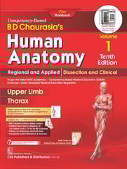 BD Chaurasia Human Anatomy Volume 1, 10th Edition 2024