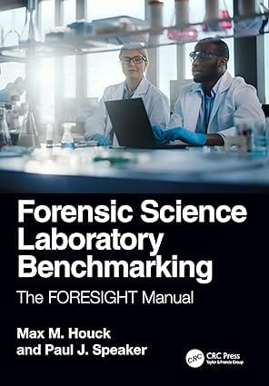 Forensic Science Laboratory Benchmarking The Foresight Manual 2024 By Houck M M