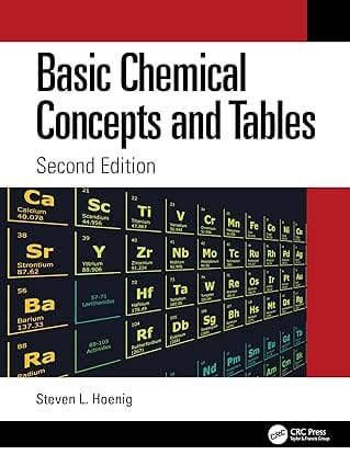 Basic Chemical Concepts And Tables 2nd Edition 2024 By Hoenig S L