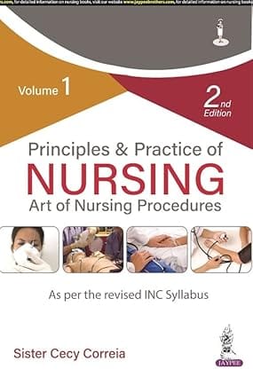 Principles & Practice Of Nursing: Art Of Nursing Procedures (Volume 1) 2nd Reprint Edition 2024 By Cecy Correia