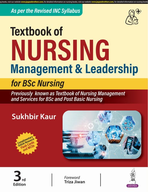Textbook Of Nursing Management & Leadership For Bsc Nursing 3rd Edition 2024 By Sukhbir Kaur