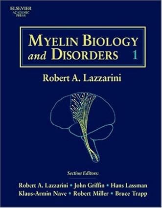 Myelin Biology And Disorders 2 Volumes Set 2003 By Lazzarini R A