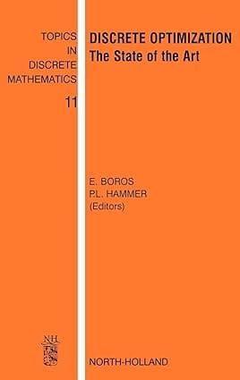 Discrete Optimization The State Of The Art 2003 By Boros E