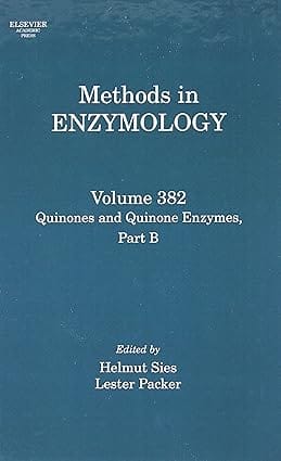 Methods In Enzymology Vol 382 Quinoes And Quinone Enzymes Part B 2004 By Sies H