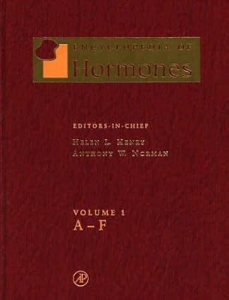 Encyclopedia Of Hormones 3 Vols Set 2003 By Henry