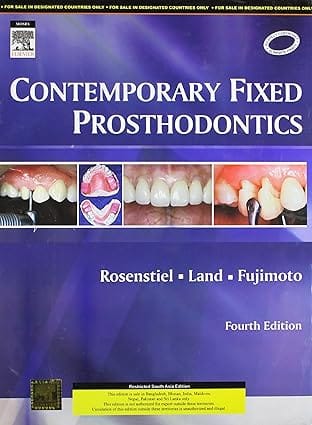 Contemporary Fixed Prothodontics 4th Edition 2006 By Fujimoto J