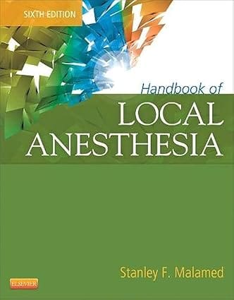 Handbook Of Local Anesthesia 6th Edition 2012 By Malamed