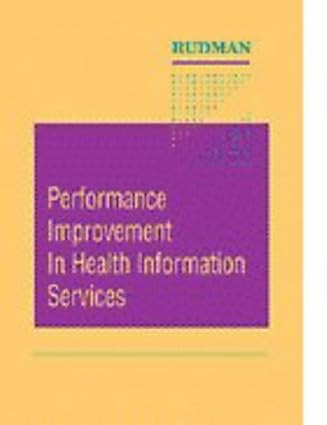 Performance Improvement In Health Information Services 1997 By Rudman