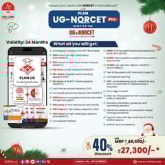Plan UG NORCET Pro for UG 3rd & 4th Year (online course)