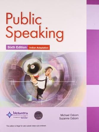 Public Speaking 6th Edition 2004 By Michael Osborn