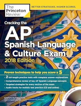 Cracking The Ap Spanish Language And Culture Exam With Audio Cd 2018 Edition 2017 By Princeton Review