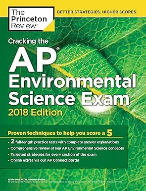 Cracking The Ap Environmental Science Exam 2018 By Princeton Review