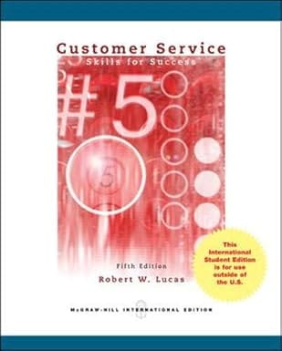 Customer Service Skills For Success 5th Edition 2012 By Lucas R W