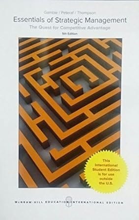 Essentials Of Strategic Management 5th Edition 2016 By Gamble