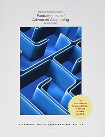 Fundamentals Of Advanced Accounting 2017 By Hoyle