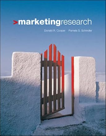Marketing Research (Pb 1871) 1871 By Cooper D R