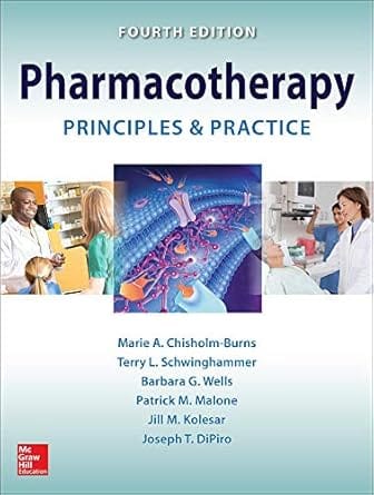 Pharmacotherapy Principles And Practice 4th Edition 2016 By Burns M C