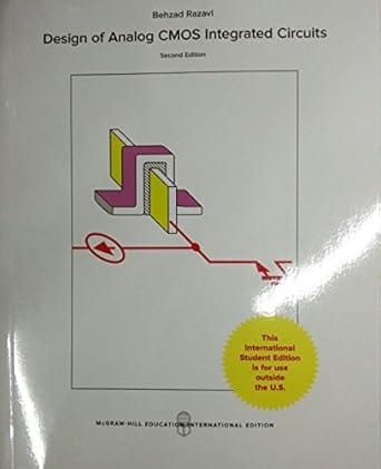 Design Of Analog Cmos 2nd Edition 2016 By Razavi B