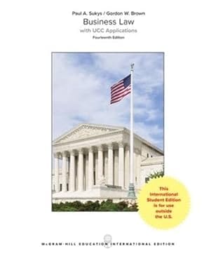 Business Law With Ucc Applications 2016 By Sukys