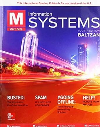 M Information Systems 4th Edition 2017 By Baltzan P