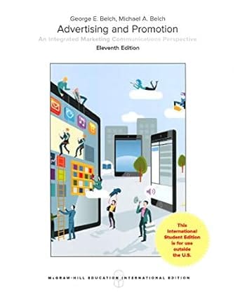 Ise Advertising And Promotion Integrated Marketing Communications Perspective 11th Edition 2017 By Belch G E