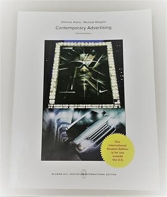 Contemporary Advertising 15th Edition International Edition 2010 By William