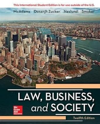 Ise Law Business And Society 12th Edition 2017 By Mcadams T