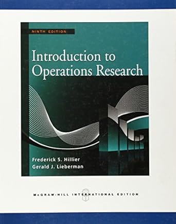 Introduction To Operations Research 9th Edition 2009 By Hillier F S