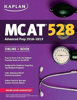 Mcat 528 Advanced Prep 2018 2019 Online + Book 4th Edition 2017 By Kaplan
