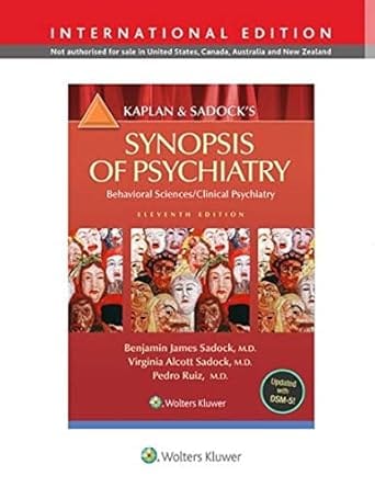 Kaplan And Sadocks Synopsis Of Psychiatry 11th Edition 2014 By Sadock B J