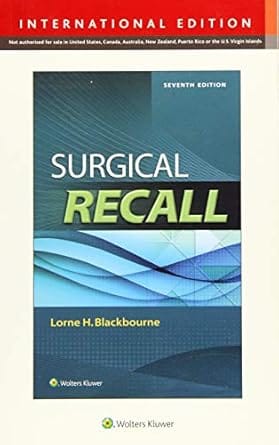 Surgical Recall 7th Edition 2014 By Blackbourne L H
