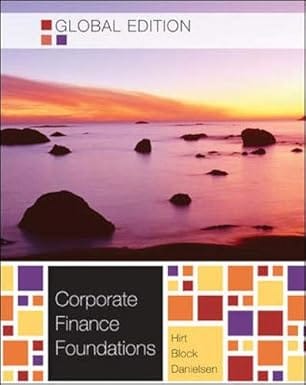 Corporate Finance Foundations Global Edition 14th Edition 2011 By Block S B