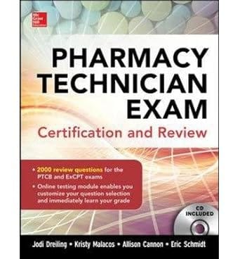 Pharmacy Technician Exam Certification And Review 2014 By Dreiling J