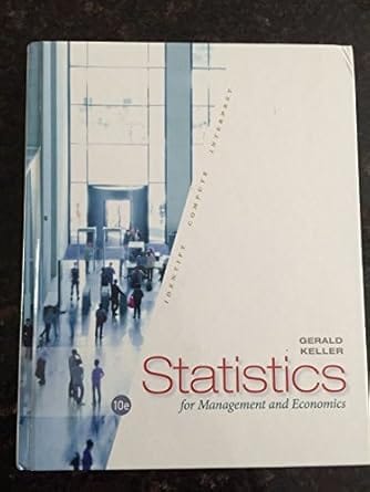 Statistics For Management And Economics 10th Edition 2014 By Keller G