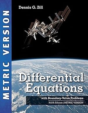 Differential Equations With Boundary Value Problems International Metric Edition 9th Edition 2017 By Zill D G