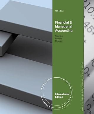 Ise Financial And Managerial Accounting 10th Edition International Edition 2013 By Crosson