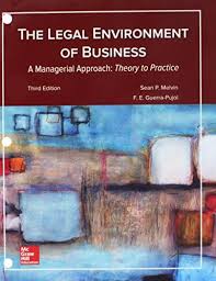 The Legal Environment Of Business A Managerial Approach 2010 By Melvin S P