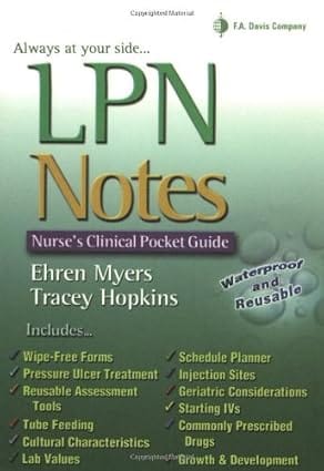 Lpn Notes Nurses Clinical Pocket Guide   2003 By Myers E