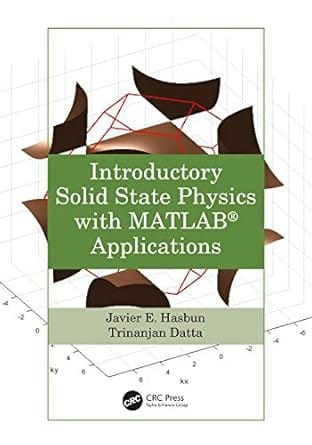 Introductory Solid State Physics With Matlab Applications 2020 By Hasbun J E