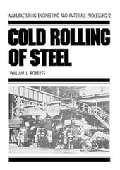 Cold Rolling Of Steel 2009 By Roberts