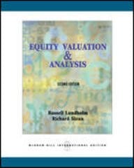 Equity Valuation And Analysis 2nd Edition International Edition 2007 By Lundholm