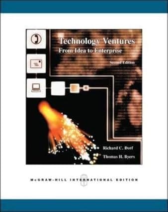 Technology Ventures 2nd Edition W/Stdt Dvd International Edition 2008 By Dorf R C