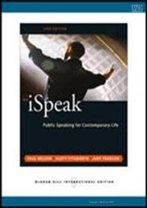 Ispeak Public Speaking 4 Contemporary 3rd Edition International Edition 2010 By Nelson