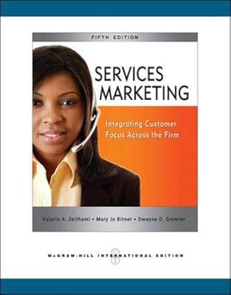 Services Markeing 5th Edition International Edition 2009 By Zeithaml V A