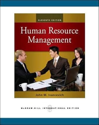 Human Resource Management 11th Edition International Edition 2010 By Ivancevich J M