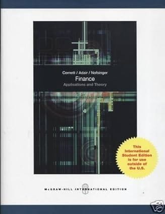 Finance Applications And Theory International Edition 2009 By Cornett M M