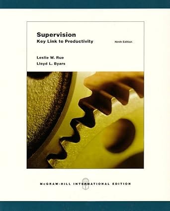 Supervision : Key Link To Productivit, 9E International Edition 2007 By Rue