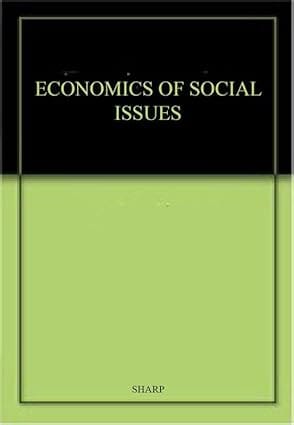 Economics Of Social Issues 19th Edition International Edition 2010 By Sharp