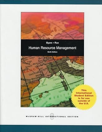 Human Resource Management 9th Edition 2007 By Byars L L