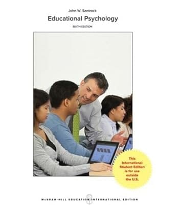 Educational Psychology 6th Edition International Edition 2018 By Santrock J W